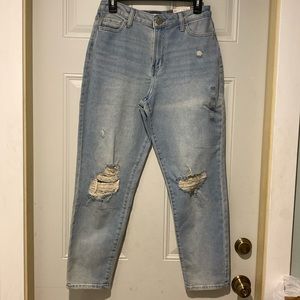 SO high rise mom jeans